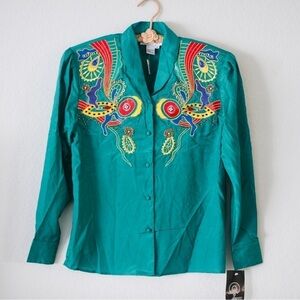 NWT vintage Cedars button up Western Perform Shirt